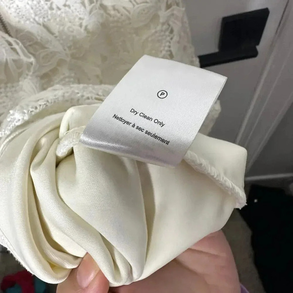 HEARTLOOM Revolve L Long Sleeve Lace Sheath Dress Bridal Wedding Rececption‎ - Picture 6 of 8